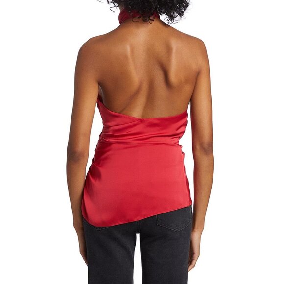 Ramy Brook Daphne Wrap Blouse Rouge Red Size 0 NEW NWT - Picture 10 of 10